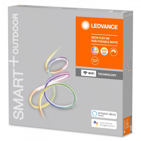 Ledvance | SMART+ WiFi Neon Flex RGBW Multicolor 15W 2700-6500K, 5 meters, Outdoor IP44, Plug Type-C (EU) | 15 W | RGBW | Wi-Fi - 2